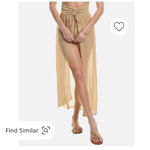 Ramy Brook Playa Skirt Gold